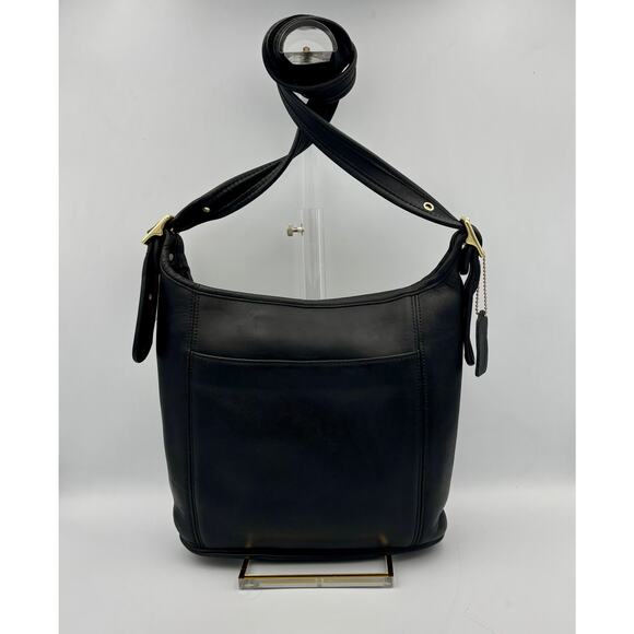 Rare Vintage Coach Legacy Hobo Bag 9816 | 1990s Black Leather Crossbody - Picture 1 of 9